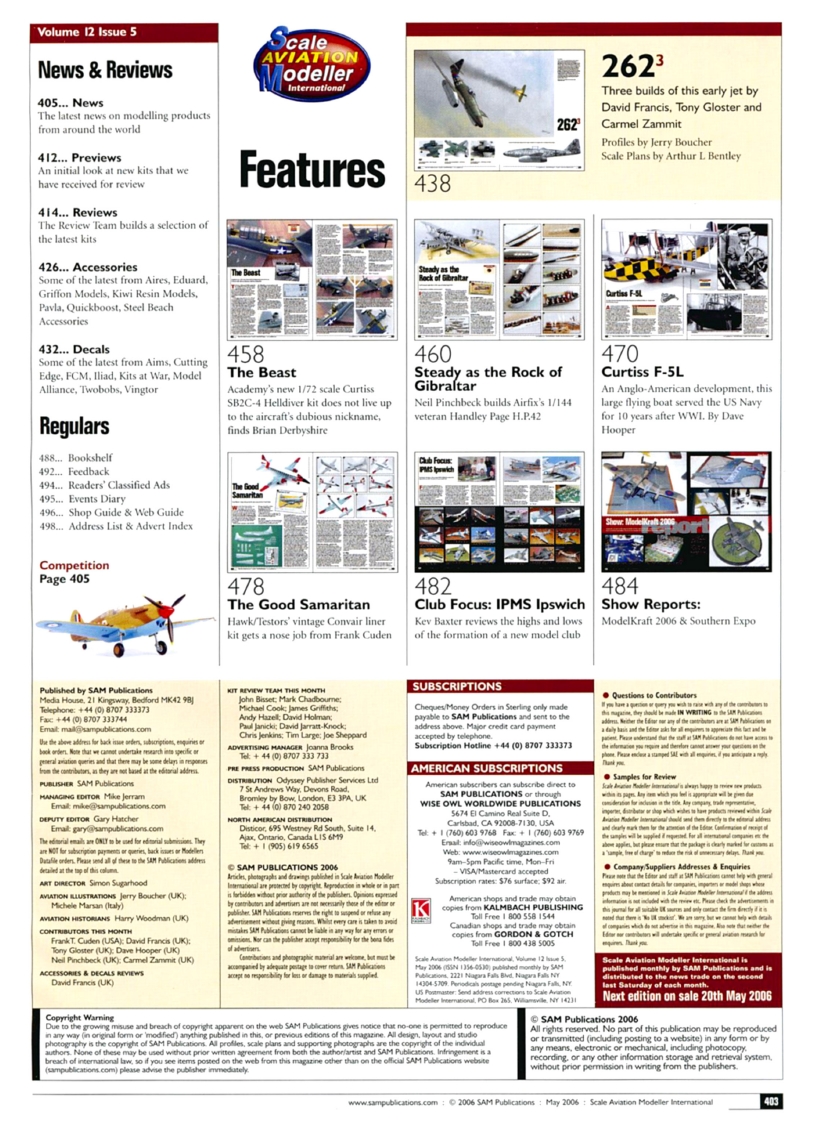 Scale Aviation Modeller International 2006-05